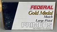 1000 Federal Large Pistol Match Primers