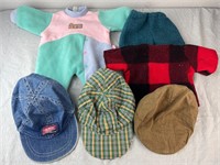 Vintage Old Navy Baby Hats w/ Doll Clothes
