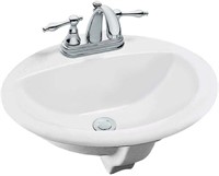 $69 Glacier Bay Oval Vitreous China Bathroom Sink