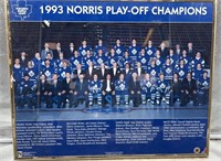 1993 Toronto maple leaf poster framed 20x15in