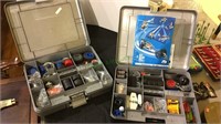 Erector sets, two box lot, with cases, motion