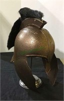 Roman helmet with stand, Faux Roman helmet made