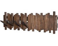 GOGREEBELL Natural WoodMounted Piano Coat Rack|