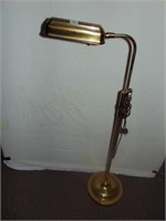 Brass finish lamp 9" globe adjustable height