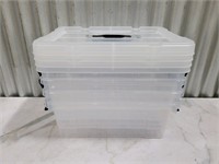 All in One Clear Storage Boxes with Lids