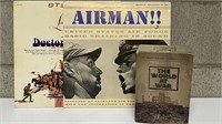 Vtg.US Air Force Record & War DVD Collection