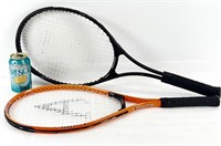 2 raquettes de tennis SPALDING et ATOMICA
