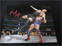 Kurt Angle signed 8x10 photo JSA COA