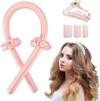 Curling Rod Headband  Foam Rollers (Pink)
