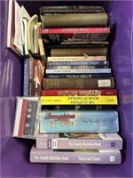 LARGE BIN W BOOKS