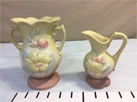 2 Hull Magnolia  Vases