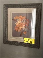 Framed leaf art