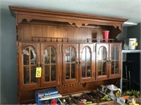 Walnut China hutch