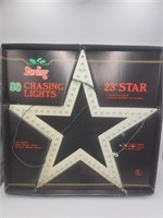 Vtg Sterling 80 Chasing Lights 23" Christmas Star