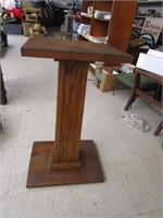 Wood Pedestal 26.5"T