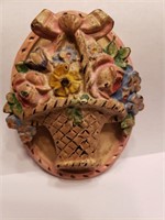 Vintage Antique Hubley Cast Iron Flower Basket