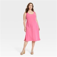 Women's MIDI Slip Dress - Universal Thread Pink