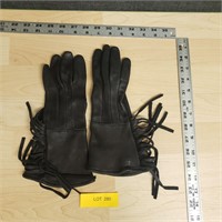 Ladies Leather Deer Skin Gloves Size  X-Small