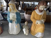 Mary , Joseph and baby blow molds