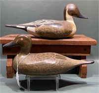 PAIR OF R T BELL PINTAIL DECOYS