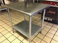 stainless table 36 x 30 x 36H