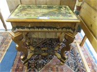 FRENCH STYLE HAND PAINTED PARLOR TABLE