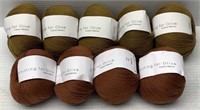 9 Rolls of Knitting for Olive Yarn - NEW