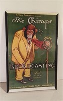 Miniature The Chimps "Broadcasting" Movie Poster