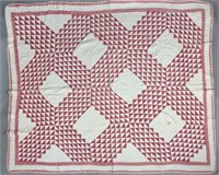 Red and White Vintage Quilt