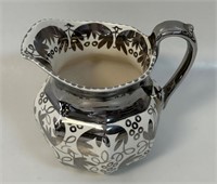 STYLISH WEDGEWOOD PITCHER WITH SILVER ACCENT