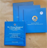 4 Pcs Obama Inaugural Coin Collection