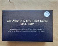 10 Pcs 2004-2006 PD Jefferson Nickels First Day