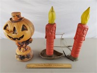 Candle & Halloween Blowmolds - Damaged