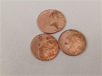 3 Error Coins Lincoln Pennies