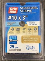 GripRite Structural Screws #10x3”