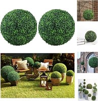 Coregreen Artificial Plant Topiary Ball 2 PCS 10In