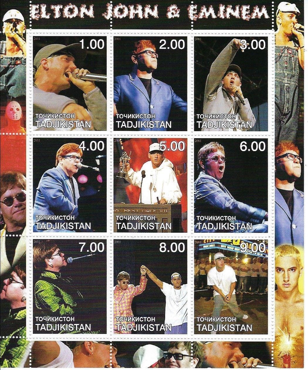 Elton John Cinderella Stamp Set