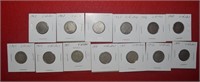 (13) Liberty V-Nickels 1903 to1912 Mix