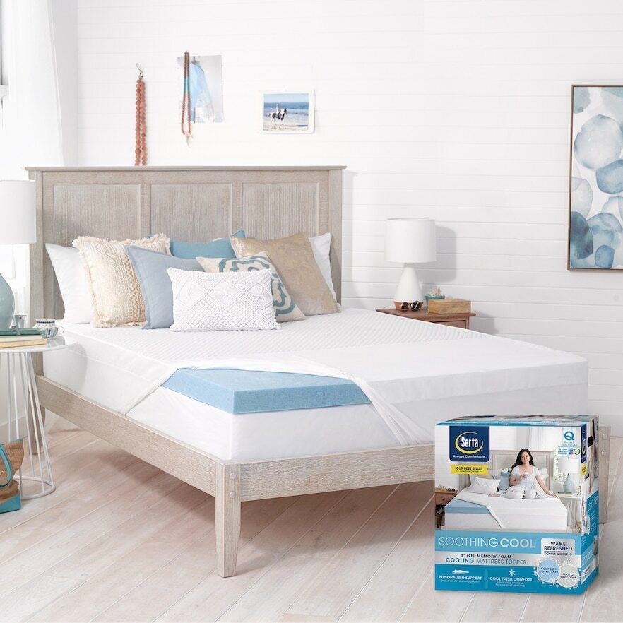 Serta 3-inch Foam Mattress Topper Queen $180