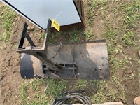 snow plow for lawn mower