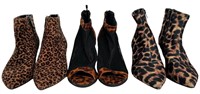 Ladies Leopard Print Booties