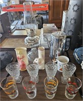 Table lot Of Household Items Including