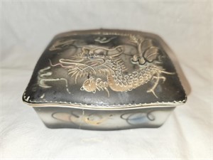Noritake china hand painted porcelain trinket box