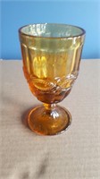 24 Amber Glass Goblets
