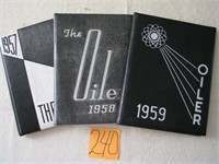 3 Oiler Yearbooks 1957, 1958 & 1959