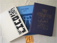 3 Litchfield Licohi Yearbooks 1971, 1973 & 1982