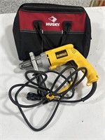 DeWalt 1/2" Corded Drill with Storage Bag