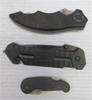 (3) Folding knives includes Northwest trail etc.