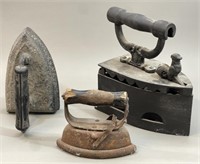 Three Antique Irons