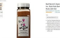 Bad Byron's Specialty Food Products, Inc. Butt Rub